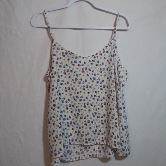 Atmosphere Ditsy Floral Print Spaghetti Strap Tank Top Casual Size 14 - Picture 7 of 7
